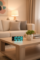 Relógio de Mesa Digital Full Led Inteligente Com Despertador Alarme Temperatura e Soneca