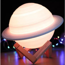 Luminária 3D Saturno com Suporte Enfeite Decorativo Portátil LED – Orbitar Shop