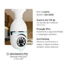 Mini IP Câmera Wifi sem fio visão noturna microfone auto falante acesso remoto aplicativo