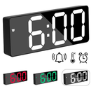 Relógio de Mesa Digital Full LED Inteligente com Despertador, Alarme e Temperatura – Orbitar Shop