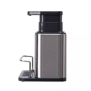 Organizador Aço Inox De Pia Suporte Para Esponja Com Porta Detergente Dispenser Sabão Cozinha