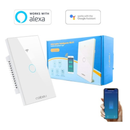 Interruptor Inteligente Wi-Fi Touch Painel de Vidro Alexa e Google Home (1, 2, 3 ou 4 Botões) Orbitar Shop