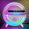 Luminária Inteligente G-Speaker Caixa de Som Bluetooth com Carregador por Indução Sem Fio e Relógio Despertador – Orbitar Shop