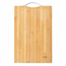 Kit para Churrasco Garra + Faca + Garfo + Chaira + Tábua com sulco e Alça de aço 100% Bambu
