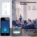 COIBEU Interruptor Inteligente WiFi Touch 1/2/3/4 Botões CINZA/BRANCO/PRETO Compatível com VOZ Alexa e Google Assistant