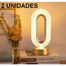 Luminária Abajur de Mesa Luxo Acrílico Cristal Touch Sem Fio Recarregável – Orbitar Shop