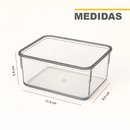 Kit 7 Organizadores Multiuso para Gavetas, Armários, Geladeiras Potes em Acrílico