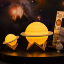 Luminária 3D Saturno com Suporte Enfeite Decorativo Portátil LED – Orbitar Shop