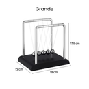 Pêndulo de Newton Luxo - Enfeite e Decoração Mesa Sala Escritório - Balance Balls