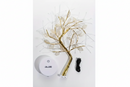Luminaria Arvore LED Folhas Dourada para Casa Decoração do Quarto Iluminação de Mesa de Cabeceira