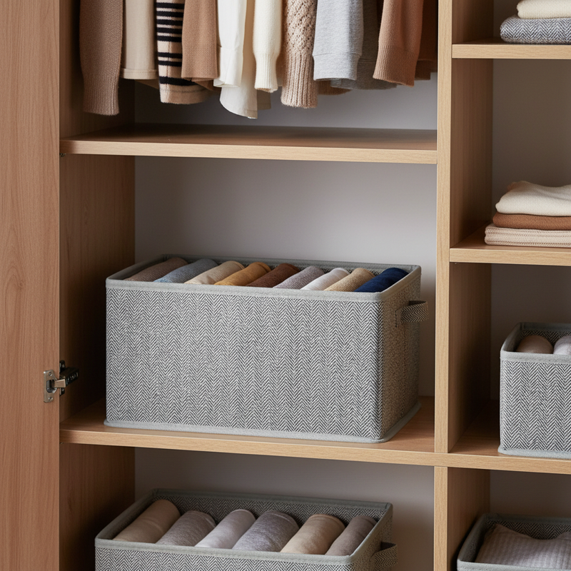 Organizador de Guarda-Roupa Estruturado Oxford Extra Grosso Grande – Orbitar Shop