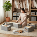Organizador de Guarda-Roupa Estruturado Oxford Extra Grosso Grande – Orbitar Shop
