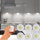 Lampâda Adesiva KIT Com 3 Luminárias e Controle à Pilha AAA MT027-2 (CC) MT027 (CR)