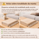 Manta 3,00M x 1,80M Sofá King Grande Grossa Decoração Sala Protetora Decorativa Colcha Coberta