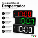 Relógio de Mesa Digital Full Led Inteligente Com Despertador Alarme Temperatura e Soneca