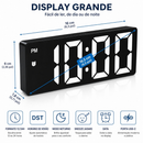 Relógio de Mesa Digital Full Led Inteligente Com Despertador Alarme Temperatura e Soneca