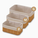 Cesto Organizador de Bambu Multiuso Porta Objetos e Toalhas Premium – Orbitar Shop