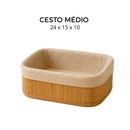 Cesto Organizador de Bambu Multiuso Porta Objetos e Toalhas Premium – Orbitar Shop