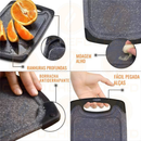 Tabua Multiuso Polipropileno Para Corte De Carnes Cor Preto 30x20cm Antiderrapante CHEF D