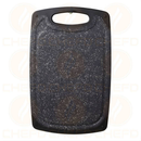 Tabua Multiuso Polipropileno Para Corte De Carnes Cor Preto 30x20cm Antiderrapante CHEF D