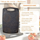 Tabua Multiuso Polipropileno Para Corte De Carnes Cor Preto 30x20cm Antiderrapante CHEF D