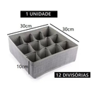 Organizador Gaveta 33X30X10 Com 24 Ou 12 Ou 6 Divisórias Dobrável Meias Intimas Universal Multiuso