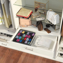 Organizador Gaveta 33X30X10 Com 24 Ou 12 Ou 6 Divisórias Dobrável Meias Intimas Universal Multiuso