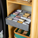 Organizador Gaveta 33X30X10 Com 24 Ou 12 Ou 6 Divisórias Dobrável Meias Intimas Universal Multiuso