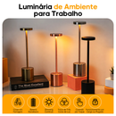 Luminária De Mesa Sem Fio Touch Led Recarregável Para Jantar E Quarto