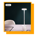 Luminária Abajur de Mesa Luxo Metal Touch Sem Fio Recarregável Discove – Orbitar Shop