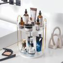 Organizador de Maquiagem Giratório – Suporte Multiuso 2/3 Andares p/ Cosméticos e Perfumes
